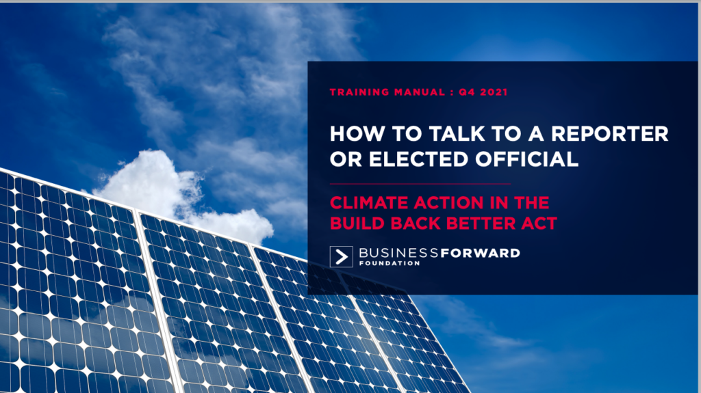HOW TO TALK ABOUT CLIMATE ACTION IN THE BUILD BACK BETTER ACT